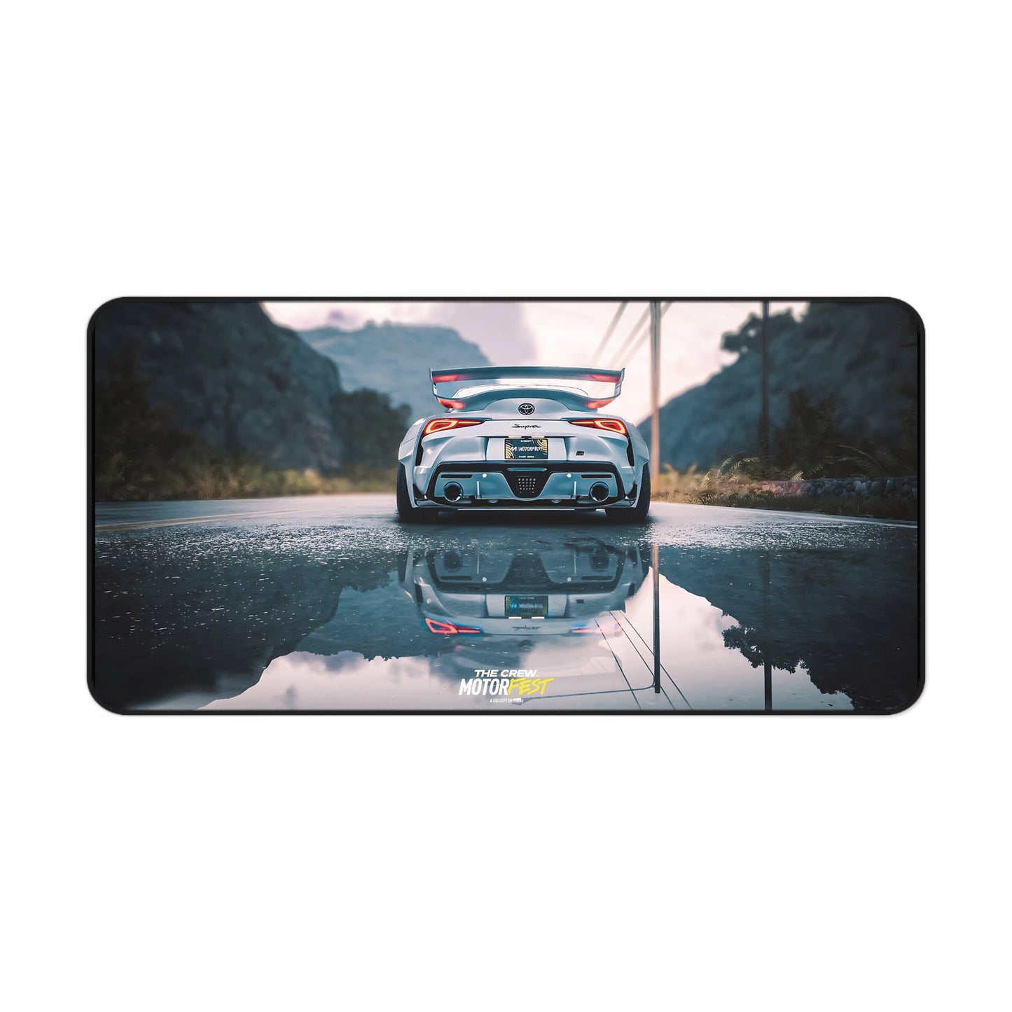 Motorfest Inspired Desk Mat – Racing & Driving Game Setup