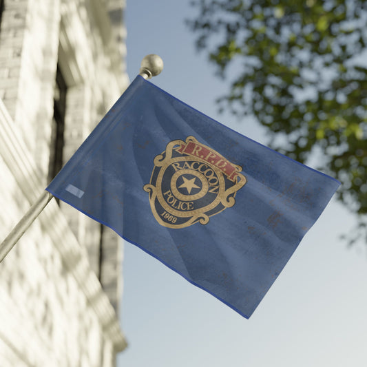 RPD Distressed Flag – Raccoon Police Inspired