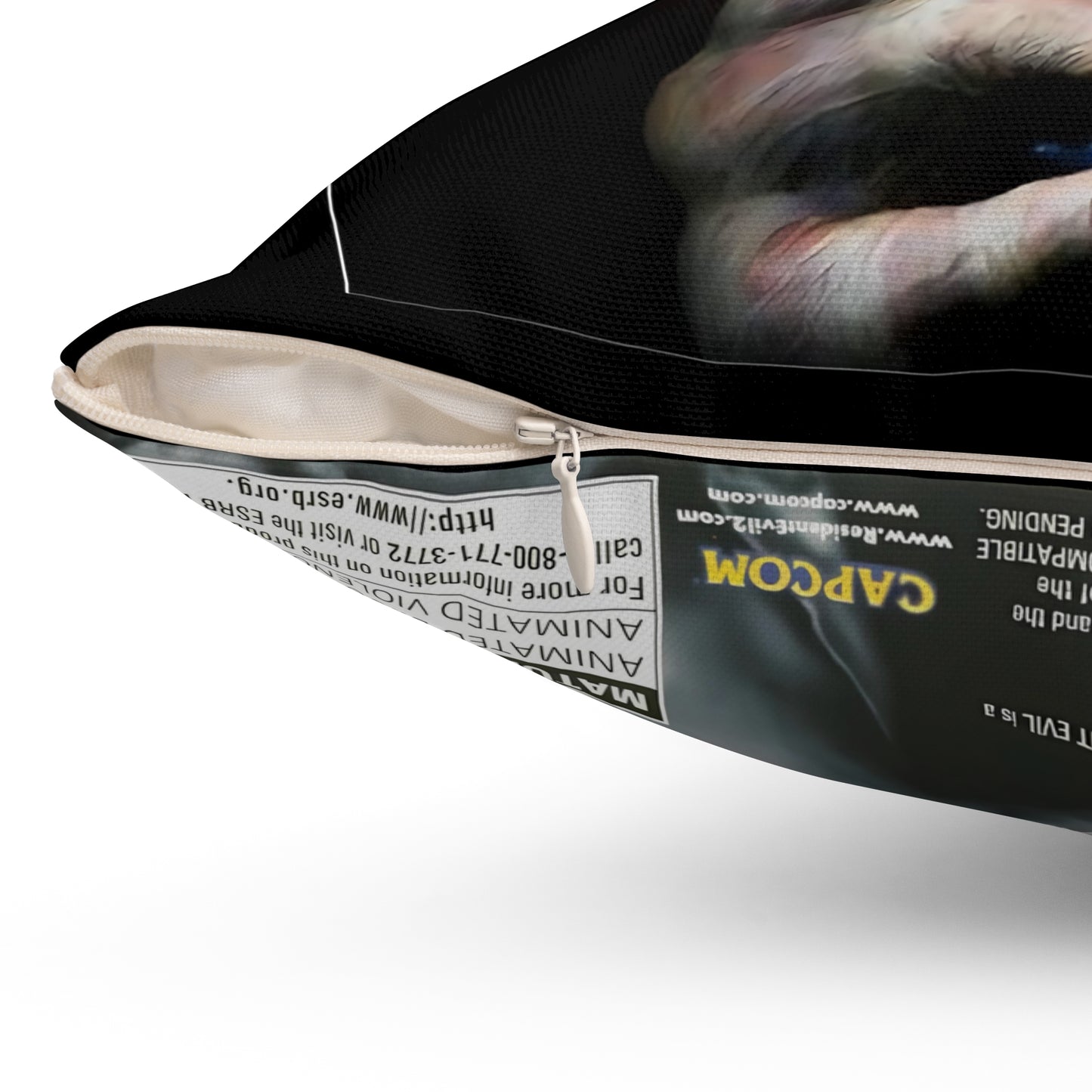 Survival Horror Game Box Pillow | Classic Console Inspired Cushion
