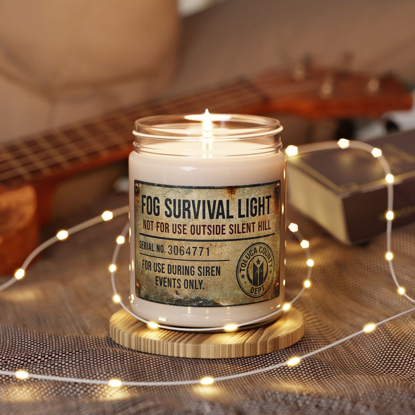Fog Survival Light Candle | Horror-Inspired Atmospheric Soy Candle