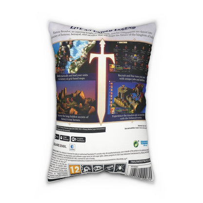 Tactical RPG Game Box Pillow | Classic Strategy Gaming Inspired Cushion