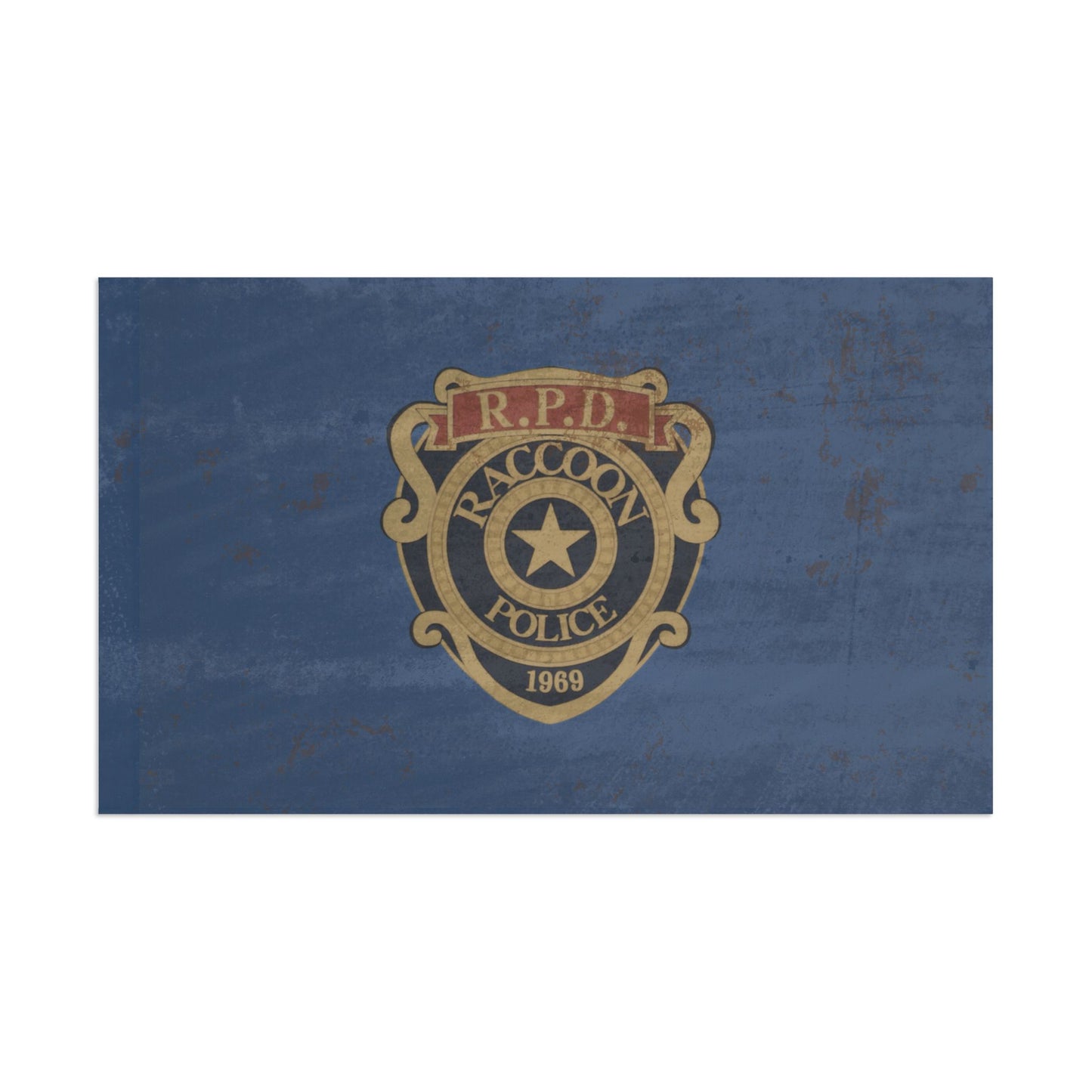 RPD Distressed Flag – Raccoon Police Inspired