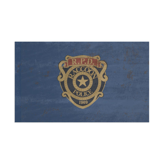RPD Distressed Flag – Raccoon Police Inspired