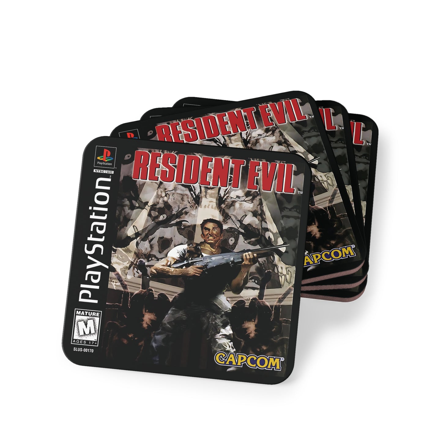 NEW Retro Game Coaster – PS1 Inspired Disc & Case