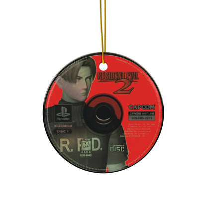 RE2 Inspired Disc Ornament – Retro Gamer Decor