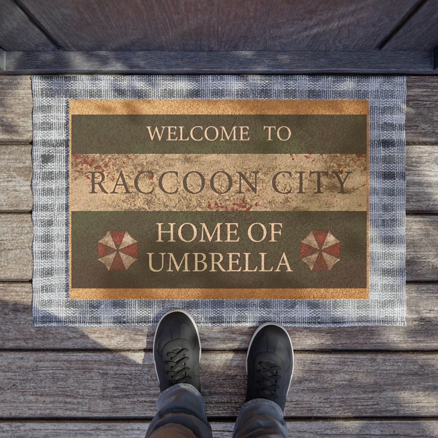 Inspired Biohazard Video Game Welcome To Raccoon City Mat
