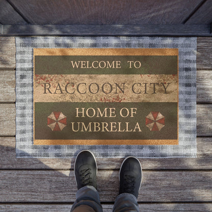 Inspired Biohazard Video Game Welcome To Raccoon City Mat