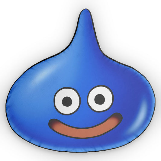 Blue Slime Inspired Plush Pillow – Classic JRPG Creature Design