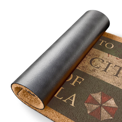 Inspired Biohazard Video Game Welcome To Raccoon City Mat