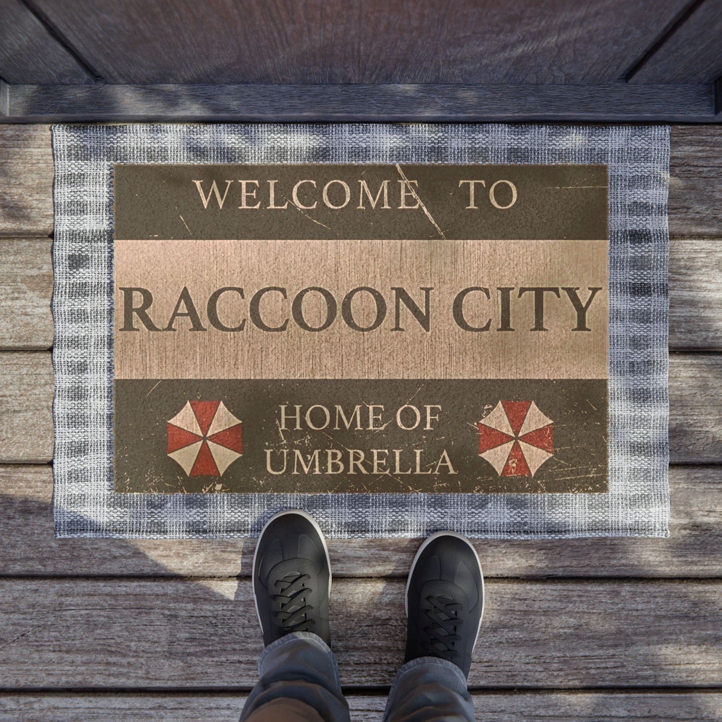 Doormat — "Welcome to Raccoon City" inspired in Resident Evil