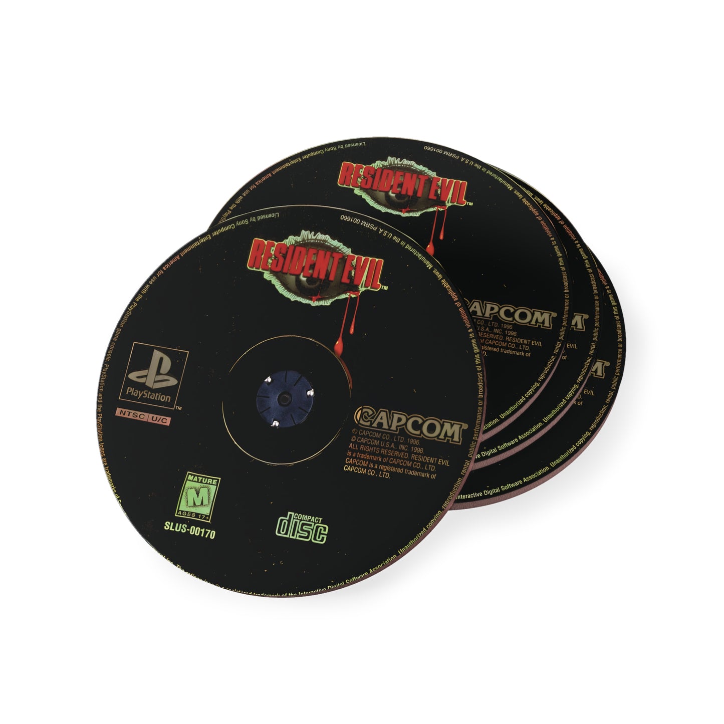 NEW Retro Game Coaster – PS1 Inspired Disc & Case