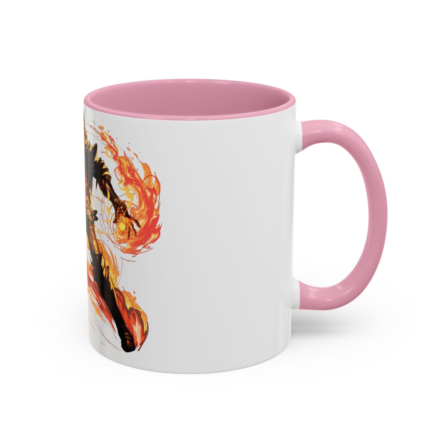 Mug Inspired in FFXVI Clive Rosfield Ifrit & Phoenix — Colorful RPG Videogame Ceramic Coffee Cup (11oz, 15oz)