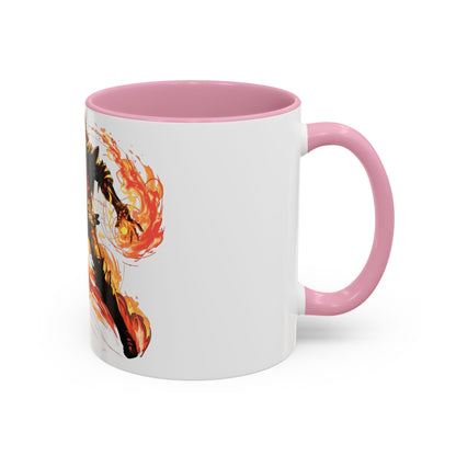Mug Inspired in FFXVI Clive Rosfield Ifrit & Phoenix — Colorful RPG Videogame Ceramic Coffee Cup (11oz, 15oz)