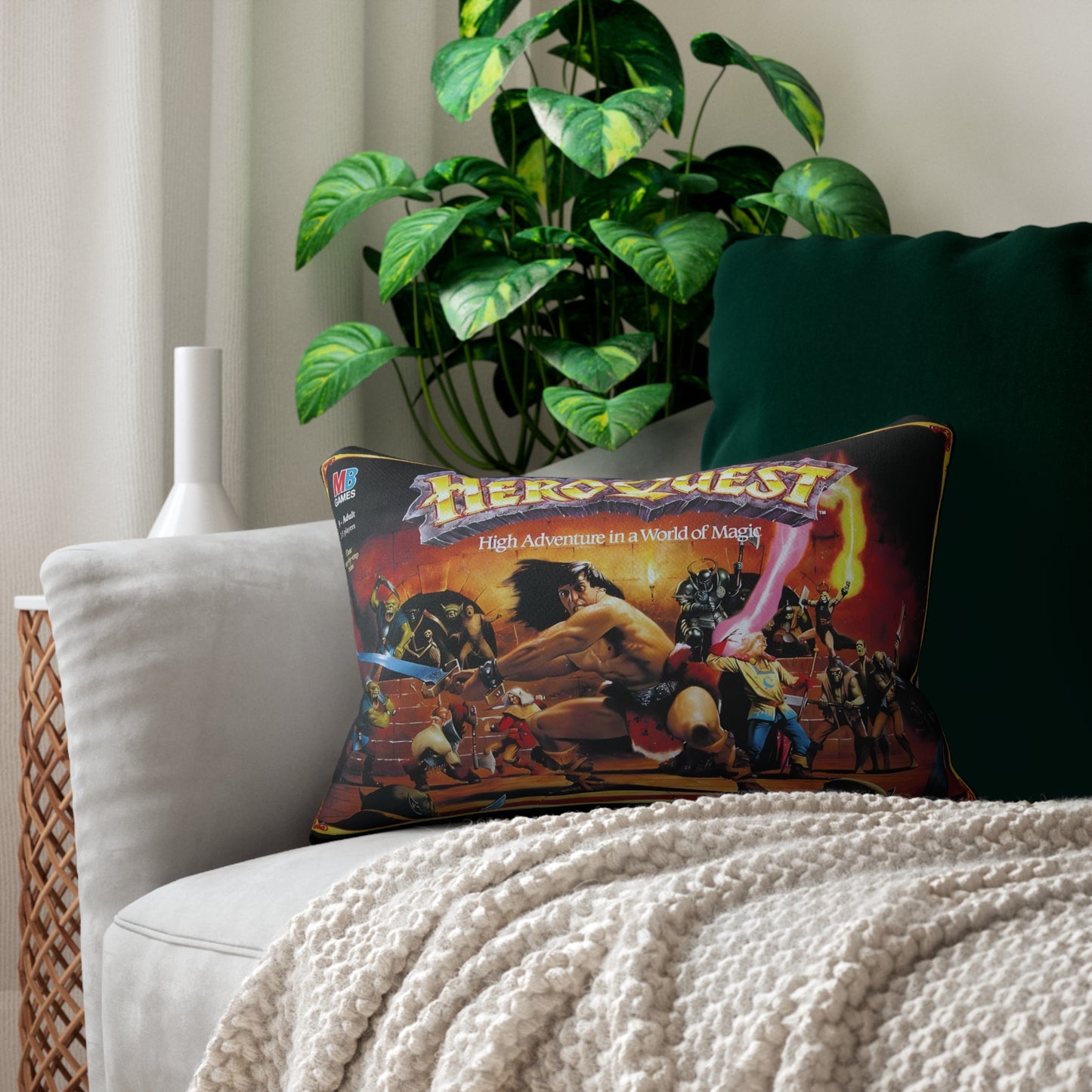 Fantasy Board Game Pillow – HeroQuest Inspired