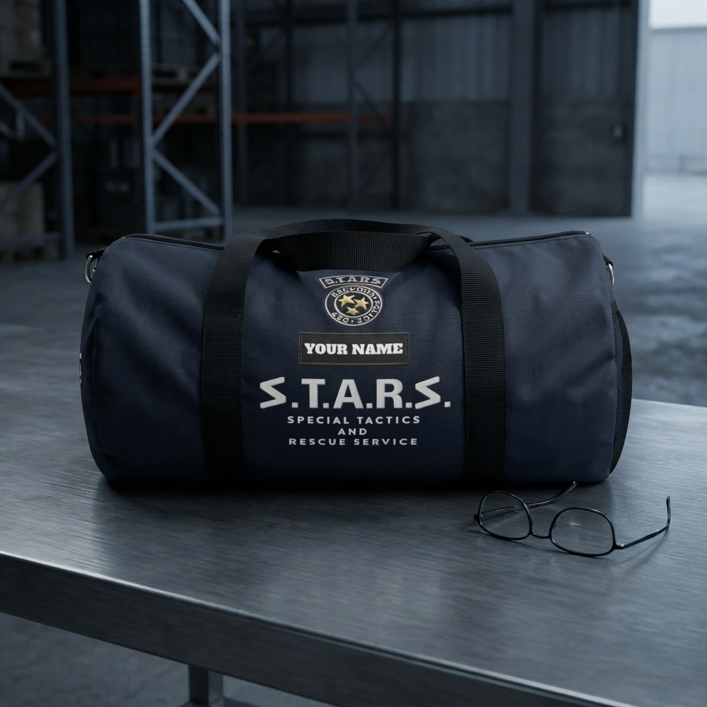 NEW - S.T.A.R.S Tactical Gym Bag Resident Evil Inspired Duffle Backpack Survival Horror