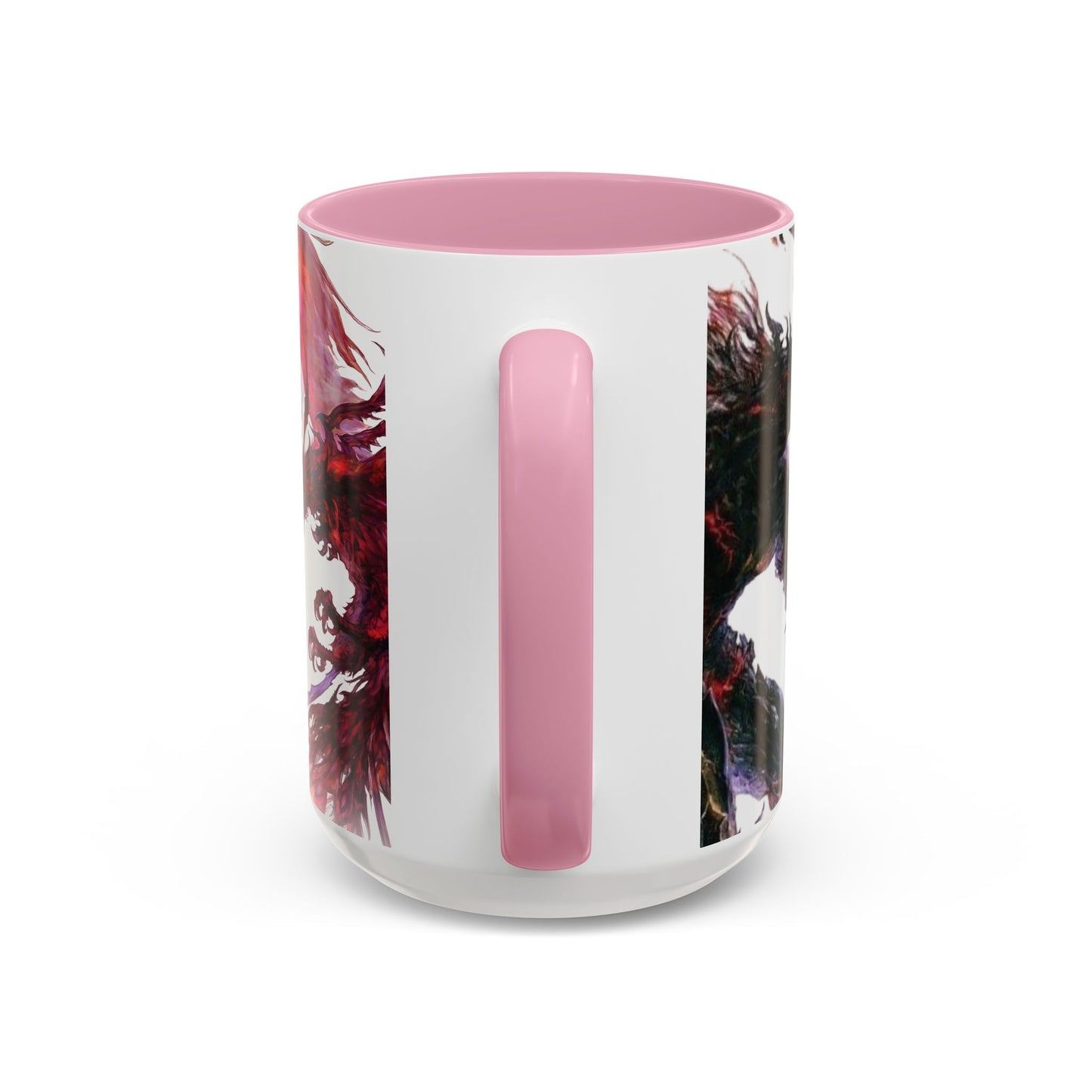 Mug Inspired in FFXVI Clive Rosfield Ifrit & Phoenix — Colorful RPG Videogame Ceramic Coffee Cup (11oz, 15oz)