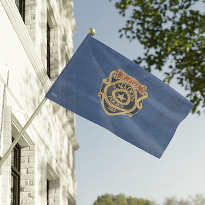 RPD Distressed Flag – Raccoon Police Inspired