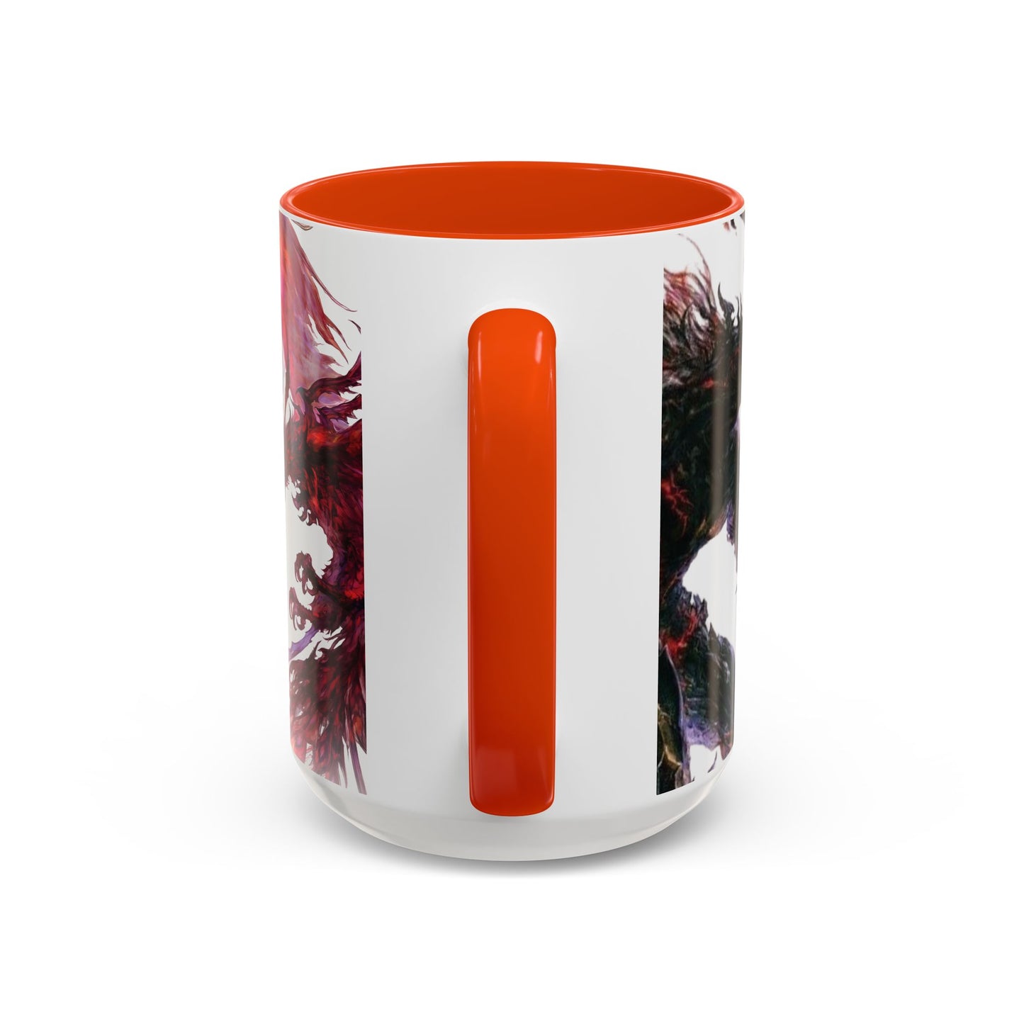 Mug Inspired in FFXVI Clive Rosfield Ifrit & Phoenix — Colorful RPG Videogame Ceramic Coffee Cup (11oz, 15oz)
