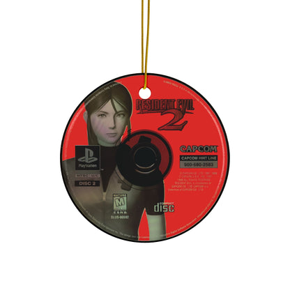RE2 Inspired Disc Ornament – Retro Gamer Decor