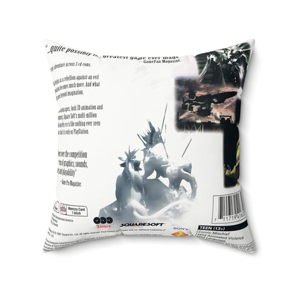 Final Fantasy VII Video Game Box-Inspired Square Pillow