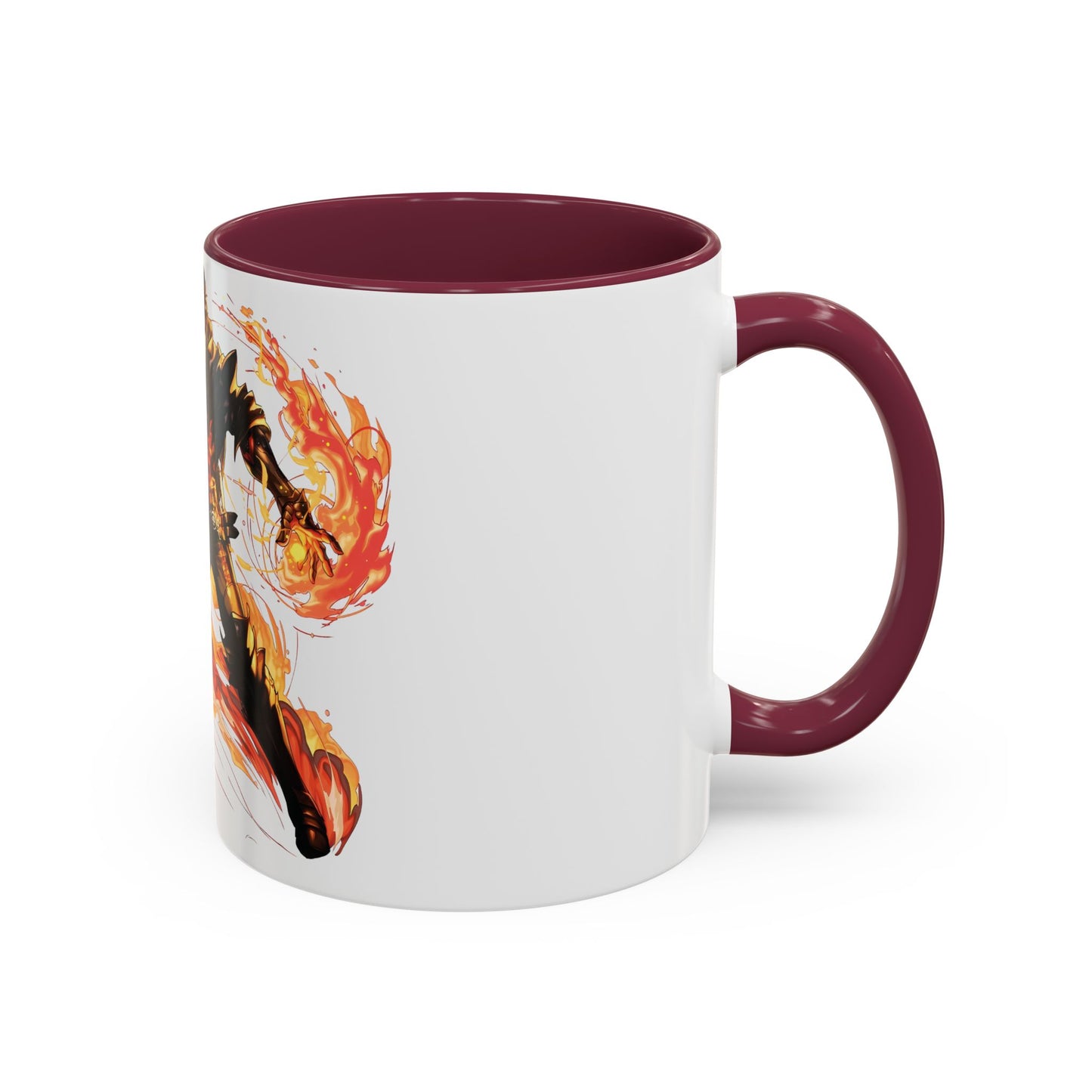 Mug Inspired in FFXVI Clive Rosfield Ifrit & Phoenix — Colorful RPG Videogame Ceramic Coffee Cup (11oz, 15oz)