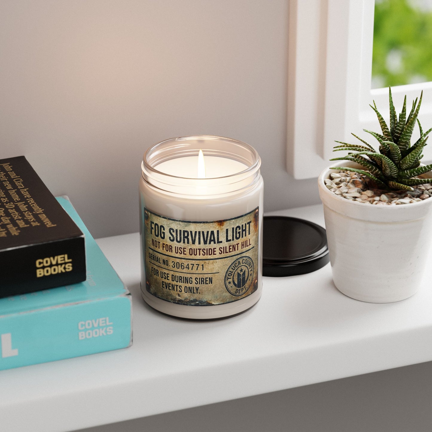Fog Survival Light Candle | Horror-Inspired Atmospheric Soy Candle