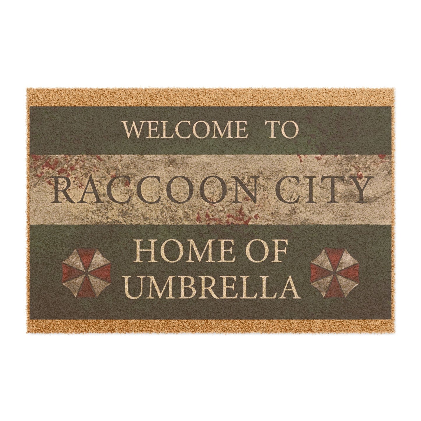 Inspired Biohazard Video Game Welcome To Raccoon City Mat