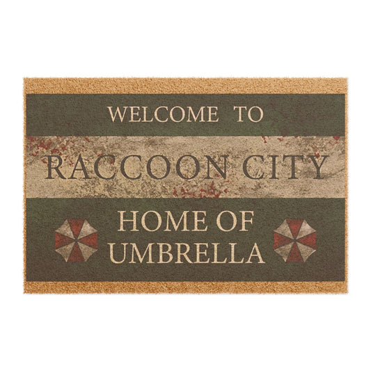 Inspired Biohazard Video Game Welcome To Raccoon City Mat