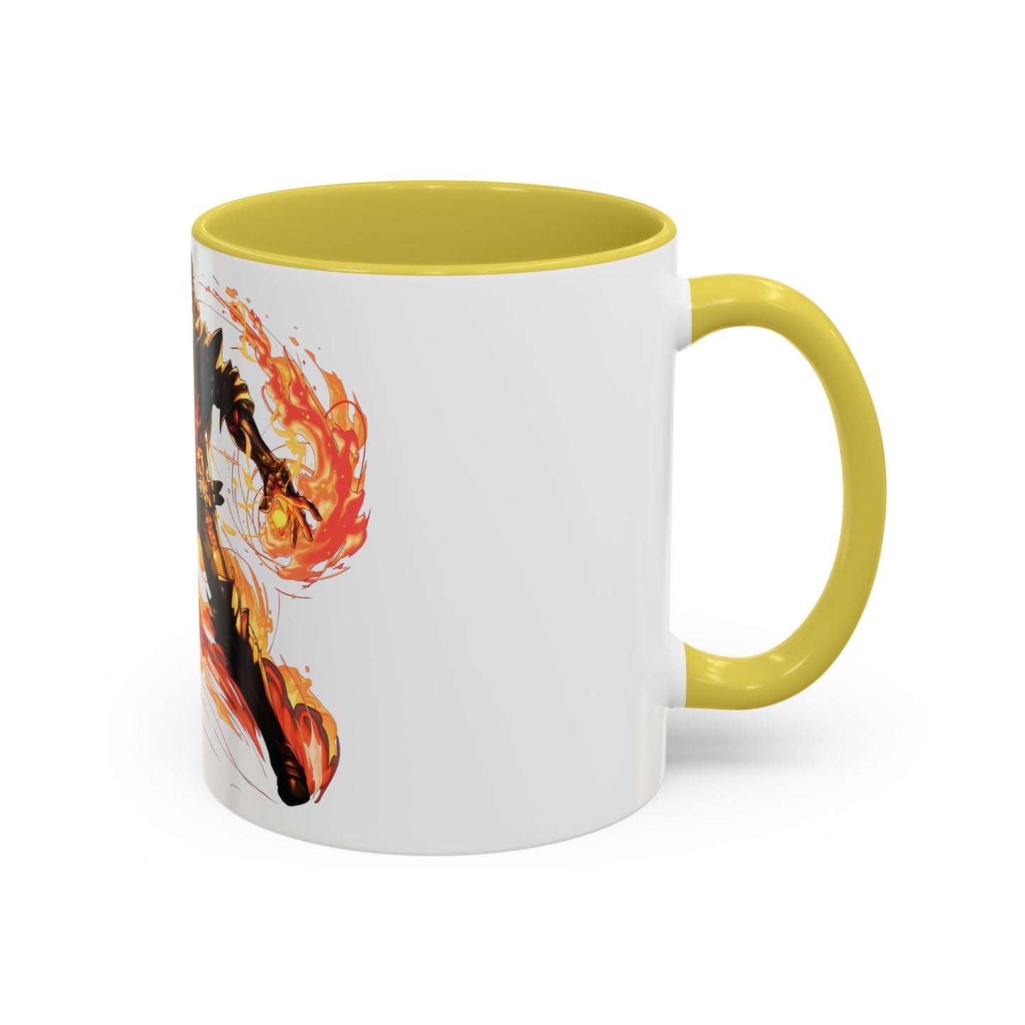 Mug Inspired in FFXVI Clive Rosfield Ifrit & Phoenix — Colorful RPG Videogame Ceramic Coffee Cup (11oz, 15oz)