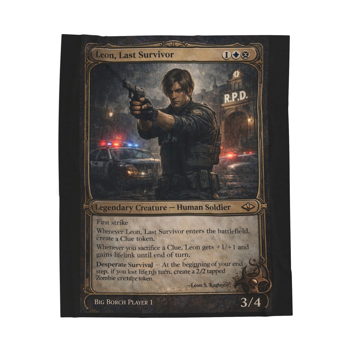 NEW Leon Survivor Blanket – Raccoon City Inspired