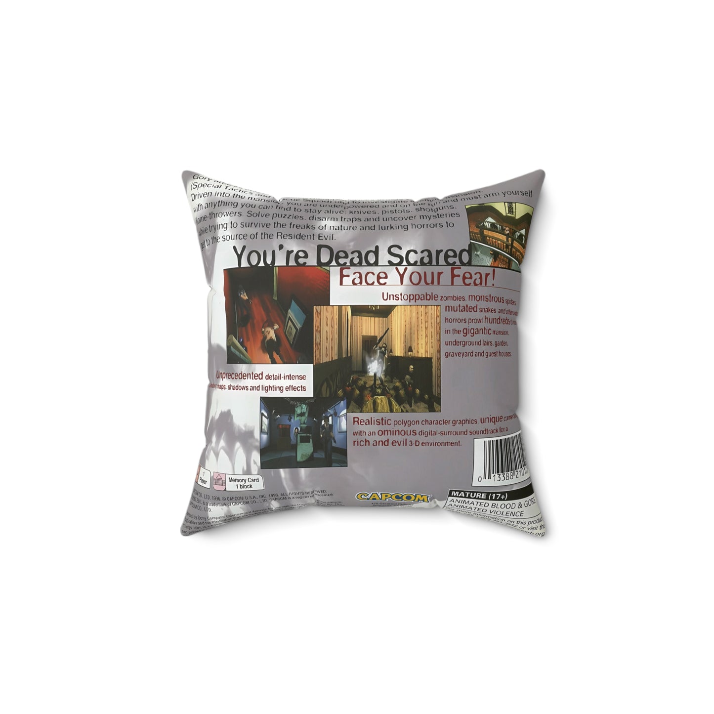 NEW Retro Game Case Pillow – PS1 Inspired Cushion