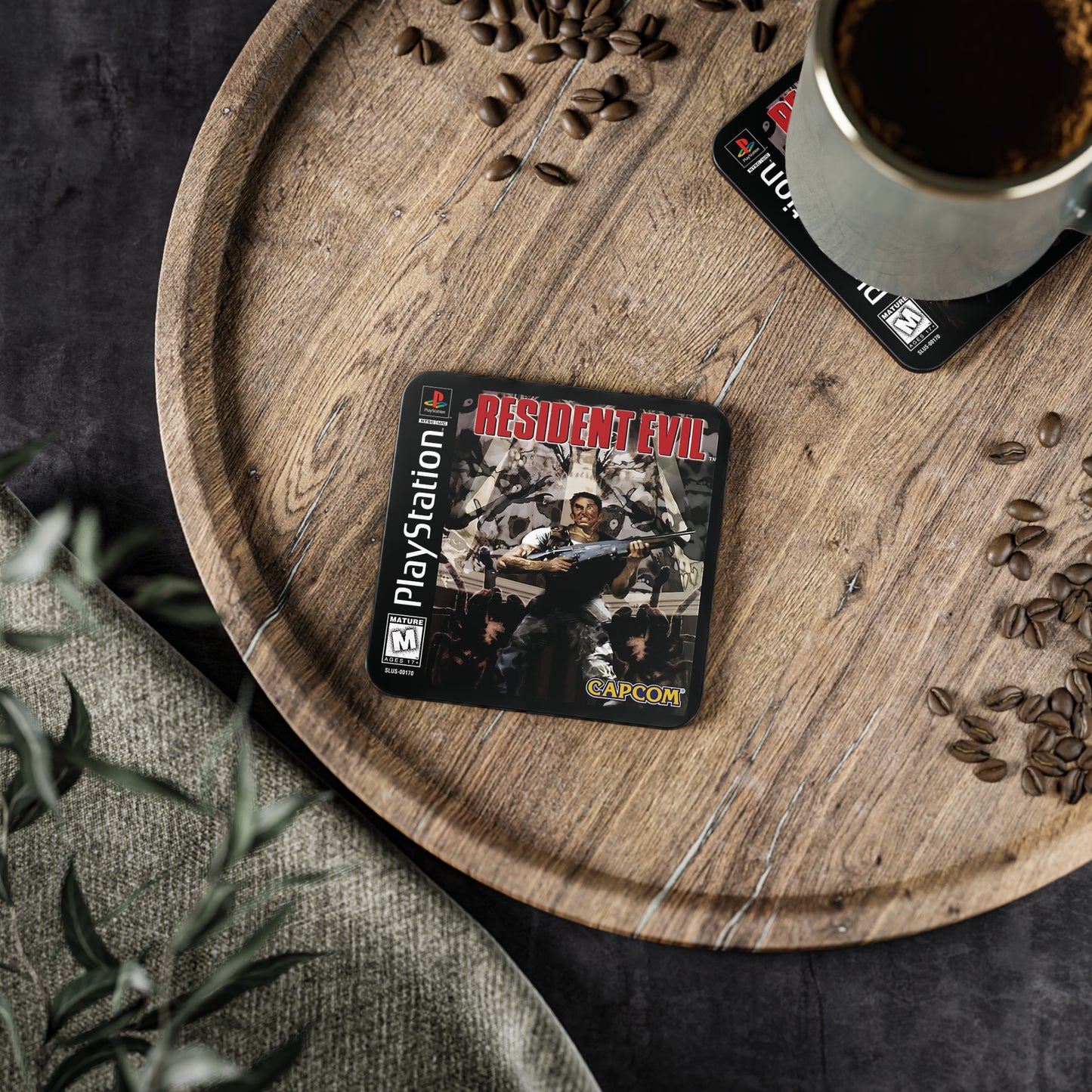 NEW Retro Game Coaster – PS1 Inspired Disc & Case