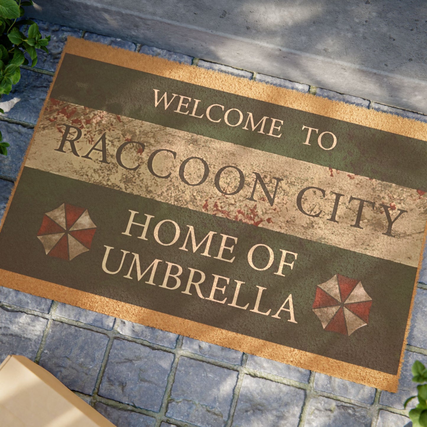 Inspired Biohazard Video Game Welcome To Raccoon City Mat