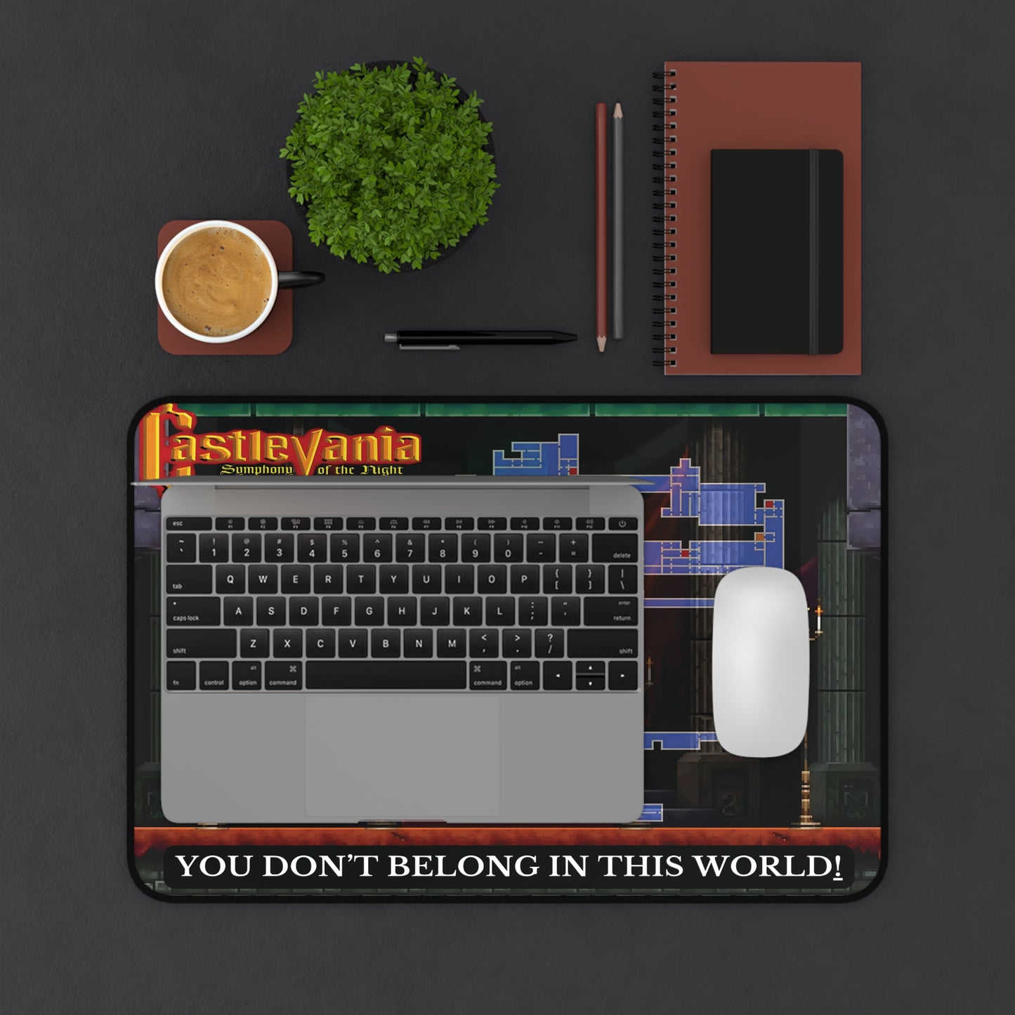 Castlevania Inspired Mouse Pad – Castle Map