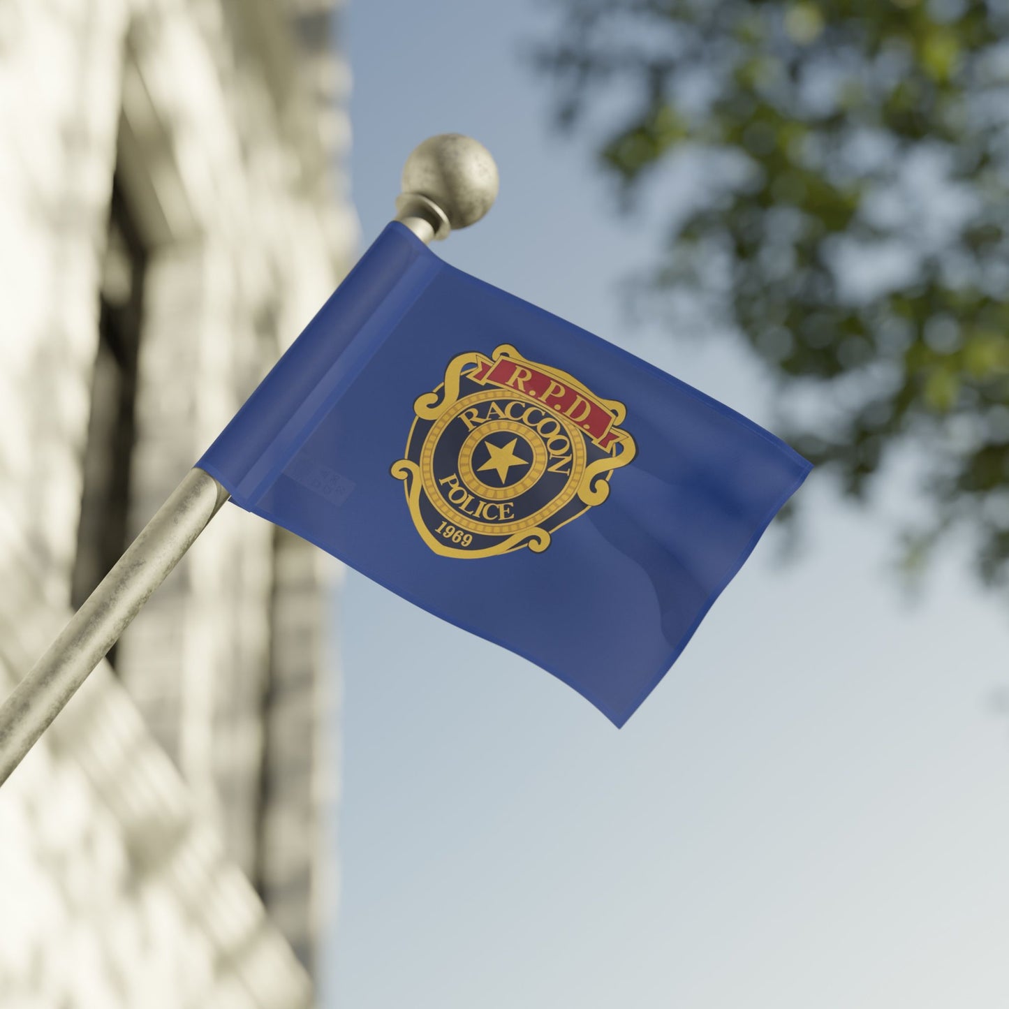 Raccoon Police Flag – RPD Inspired Banner