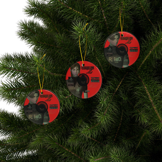 RE2 Inspired Disc Ornament – Retro Gamer Decor